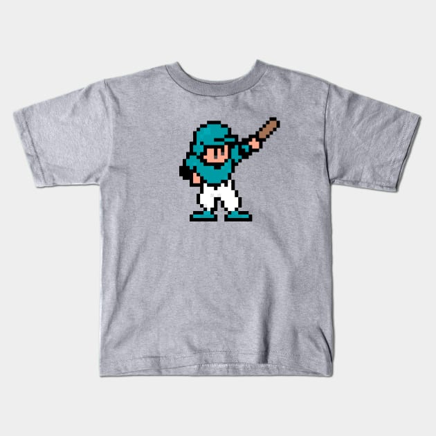 8-Bit Home Run - Florida Kids T-Shirt by The Pixel League